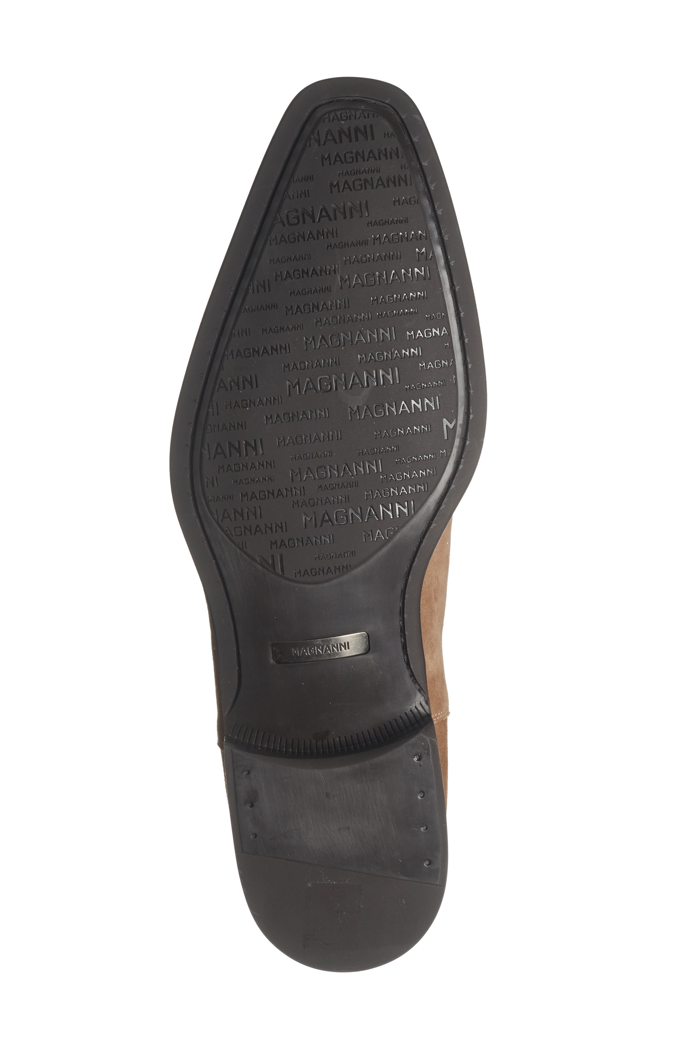 Magnanni Burlo Leather Chelsea Boot, Alternate, color, Castoro Suede