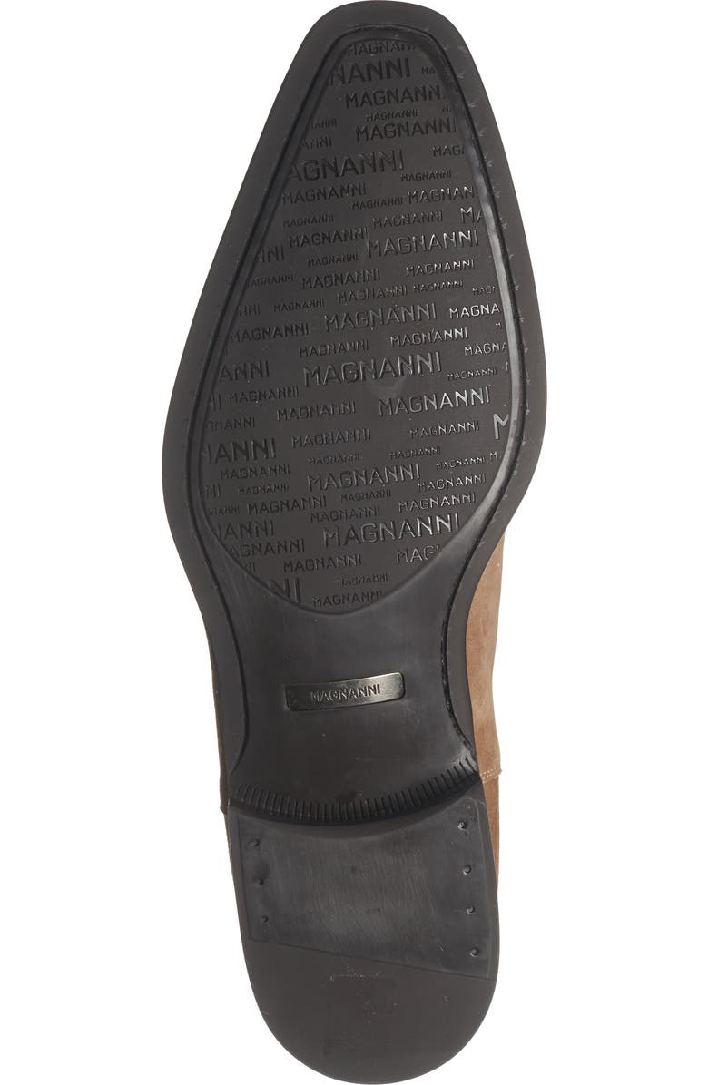 Magnanni Burlo Leather Chelsea Boot, Alternate, color, Castoro Suede