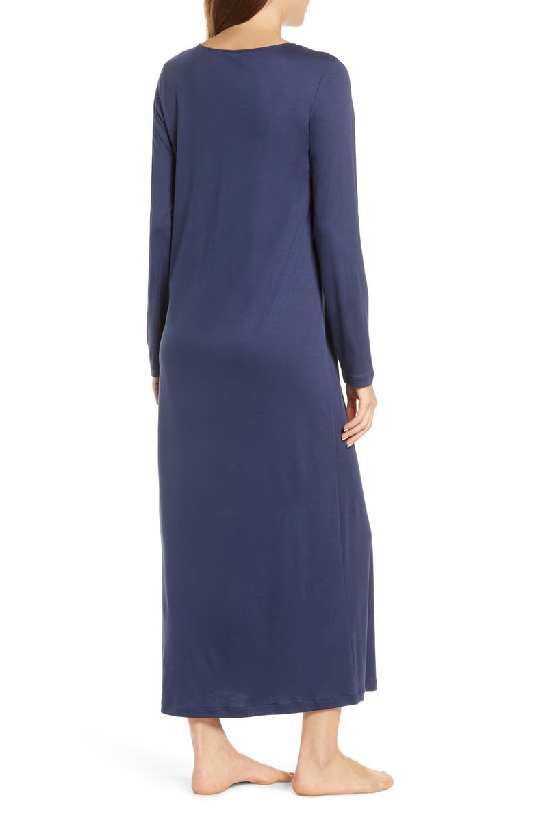 Hanro Najuma Long Sleeve Nightgown, Alternate, color,