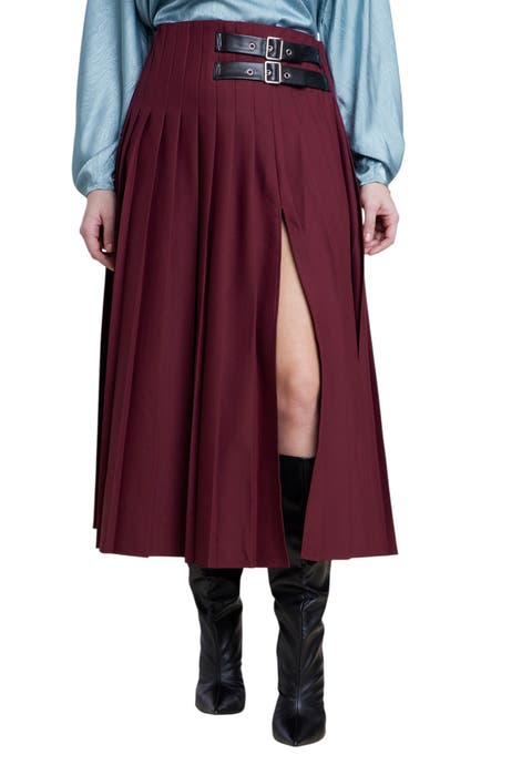 Wide Leg Pinstripe Trouser
