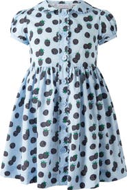 Rachel Riley Blackberry Button-Front Dress