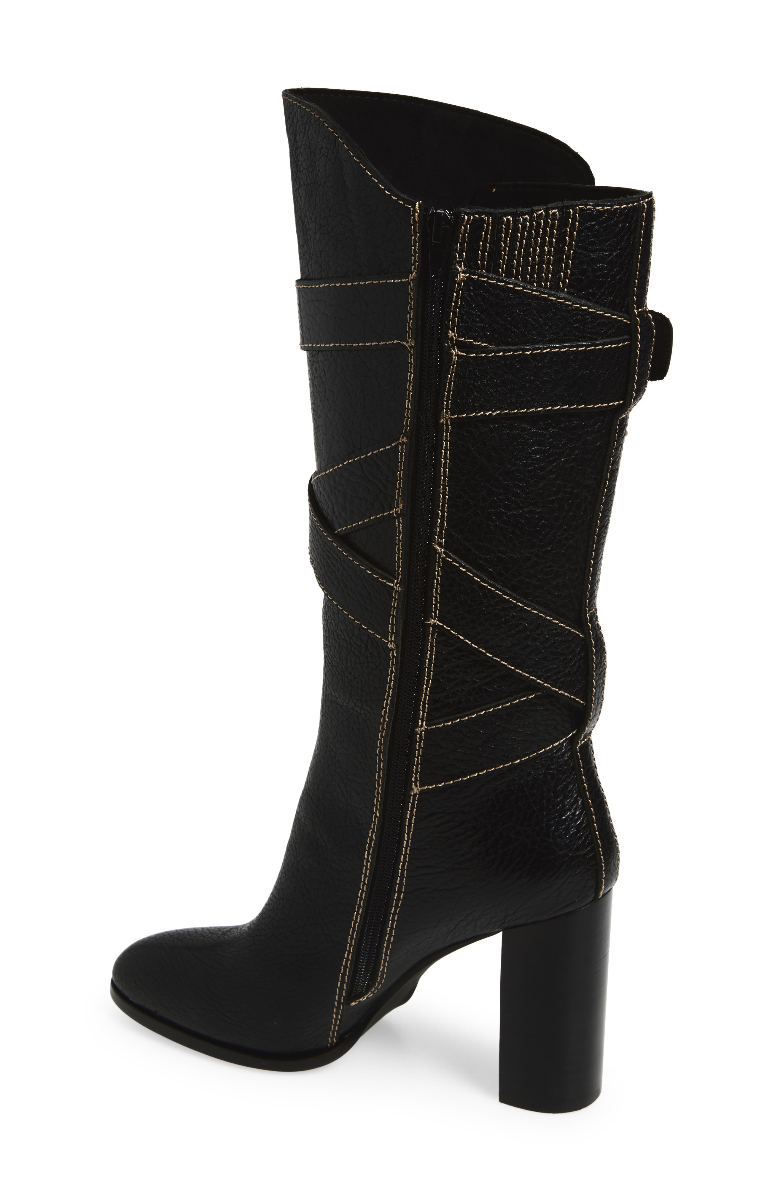 Jeffrey Campbell Porcini Boot, Alternate, color, Black/ Bronze
