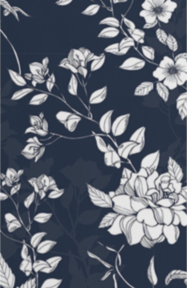 Winterborne Decor Navy Floral Pillow in Pembroke, Alternate, color, Blue