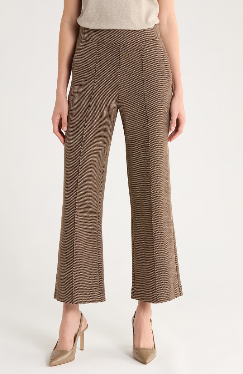 Vince Camuto Pintuck Pleat Wide Leg Pants, Main, color, Foxtrot
