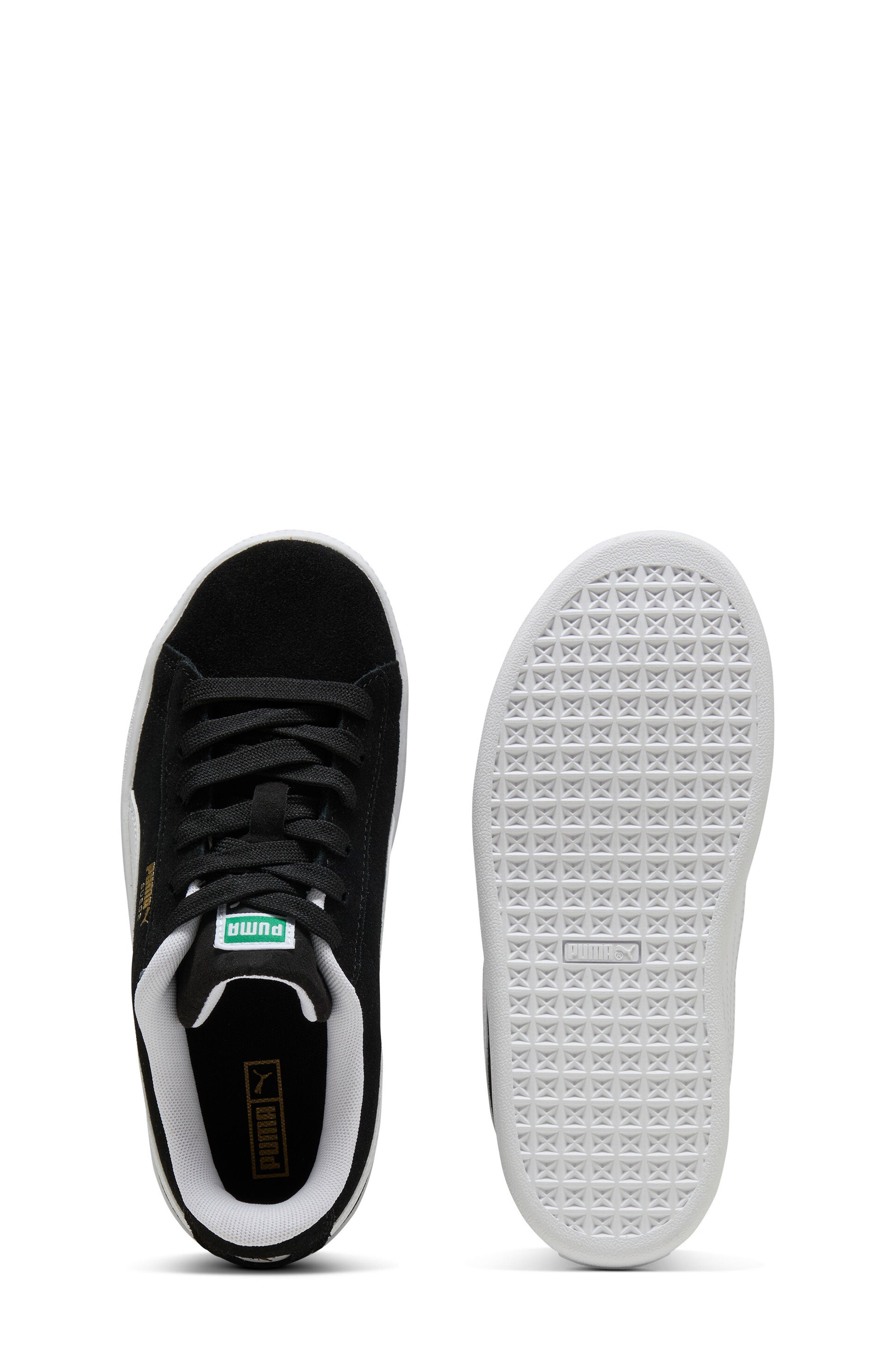 Kids' Suede Classic Sneaker, Alternate, color, PUMA BLACK/ PUMA WHITE