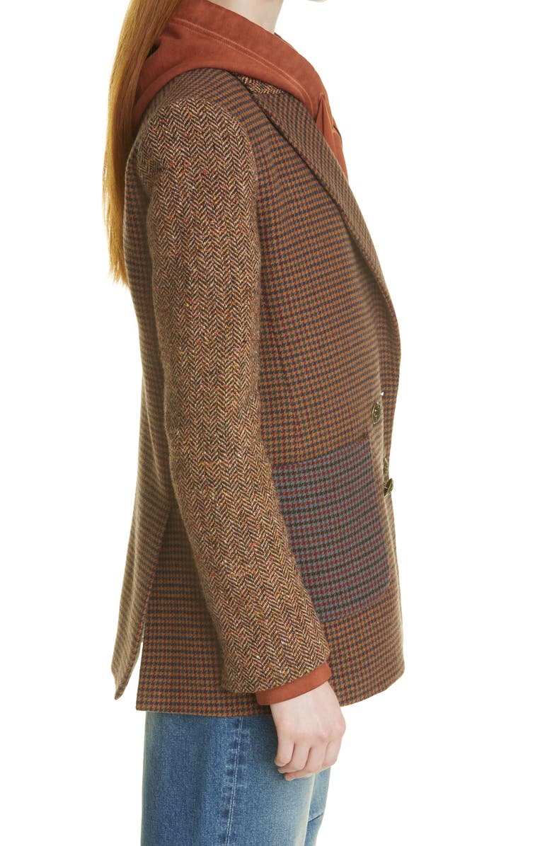 Veronica Beard Faustine Mix Print Jacket, Alternate, color,