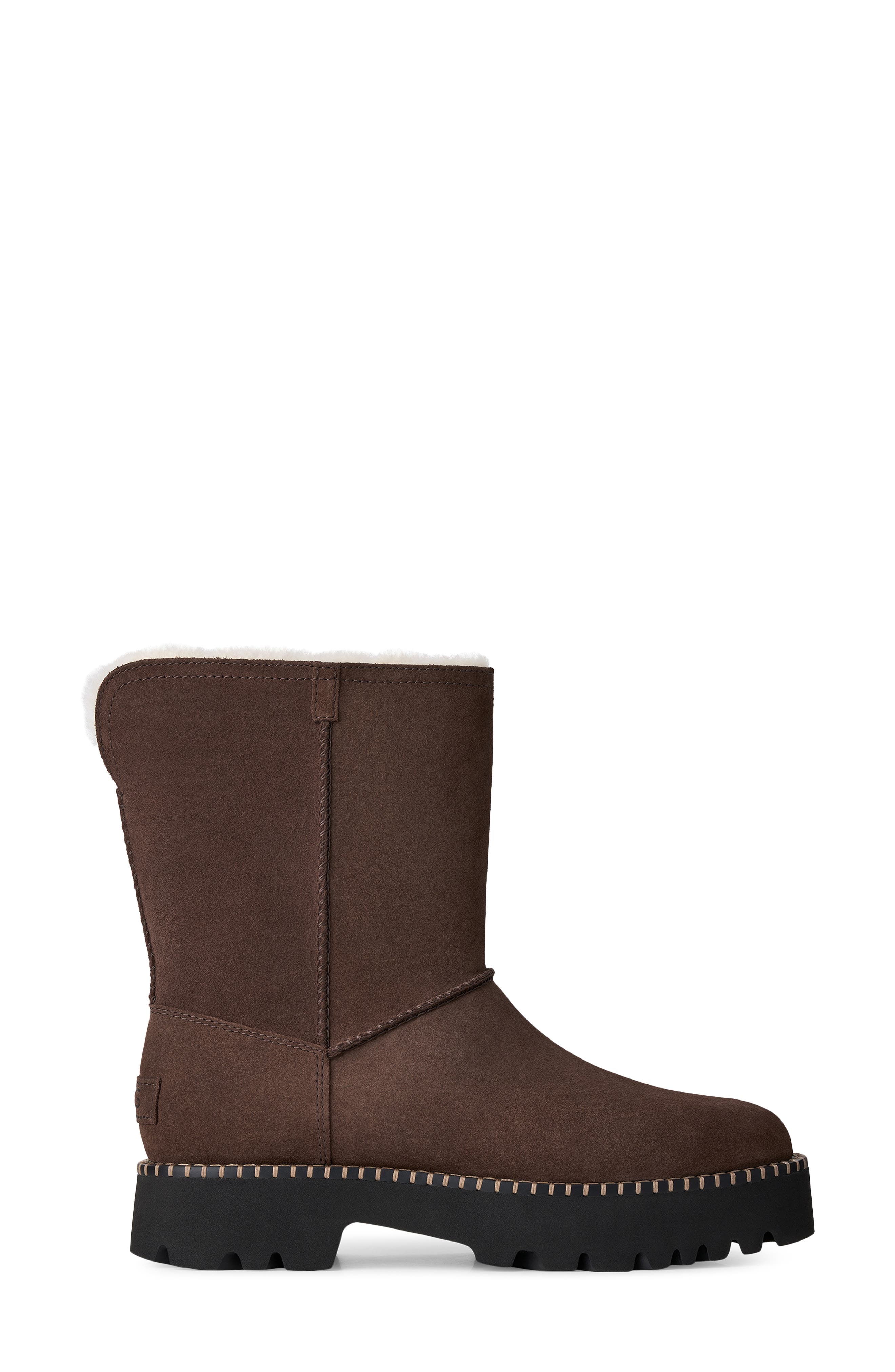 Uptowner Genuine Shearling Boot, Alternate, color, BURNT CEDAR