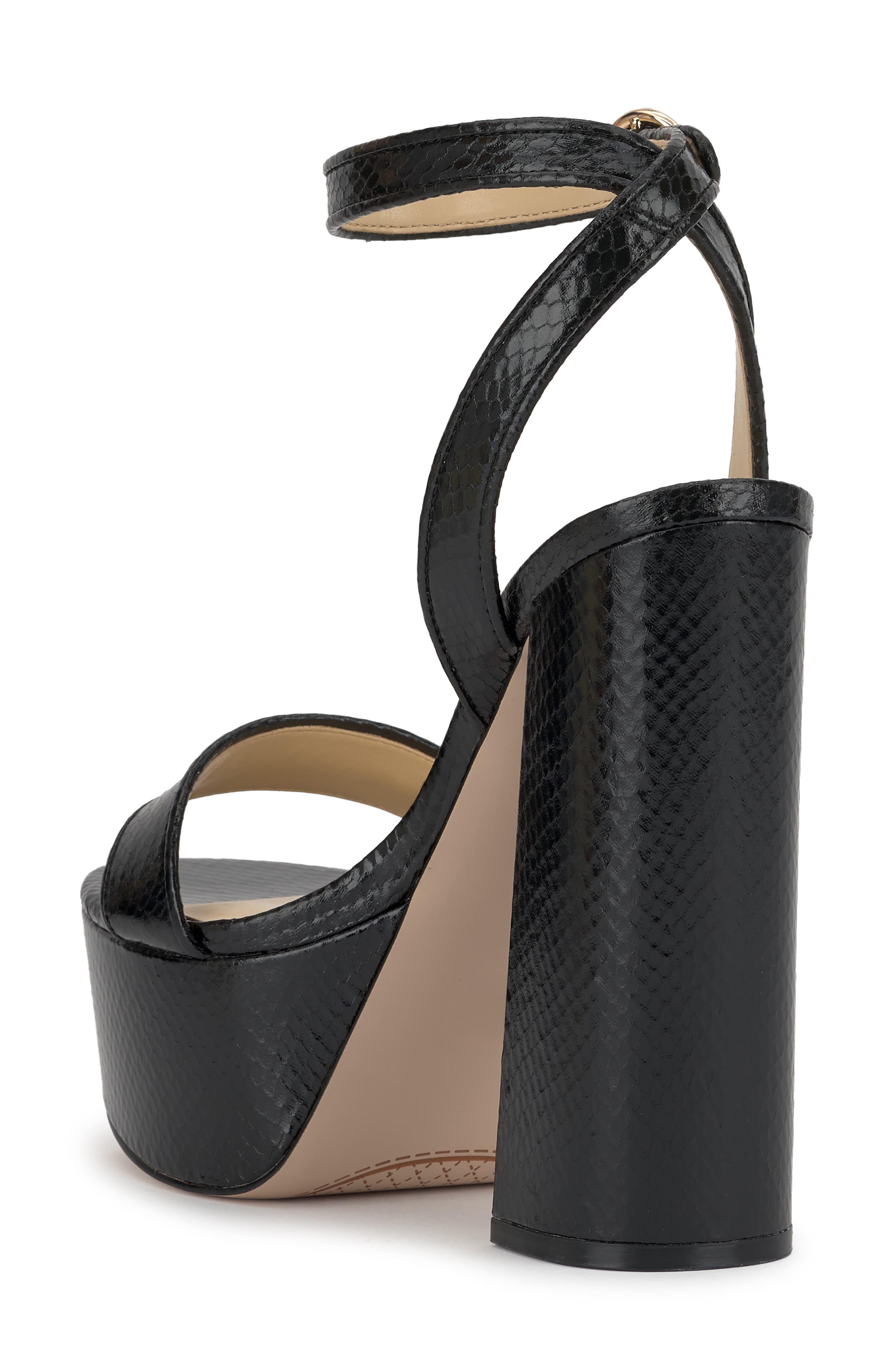 Jessica Simpson Axtyn Ankle Strap Platform Sandal, Alternate, color, Black