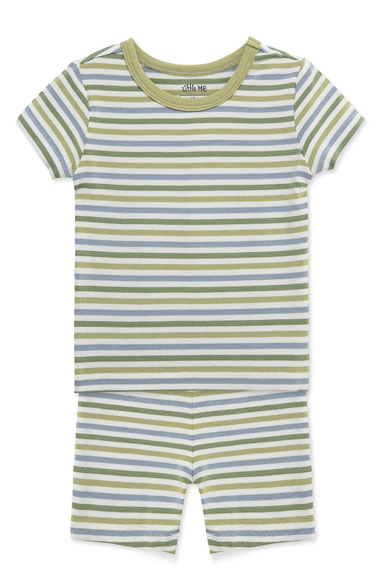 Little Me Safari 4-Piece Pajamas Set, Alternate, color, Green