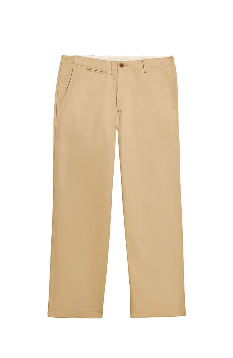 Fortela Officer Cotton Chino Trousers, Main, color, Camel