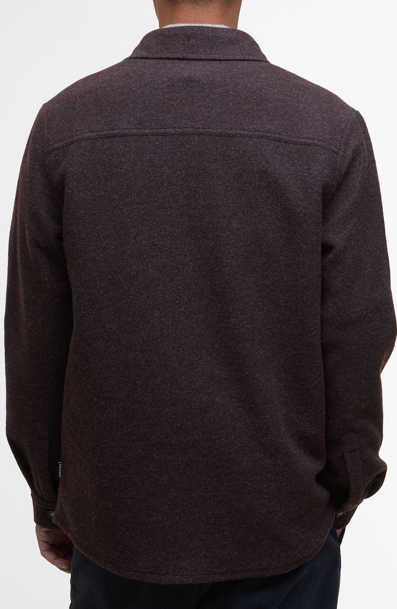 Barbour Marlow Heather Overshirt, Alternate, color, Dark Oak
