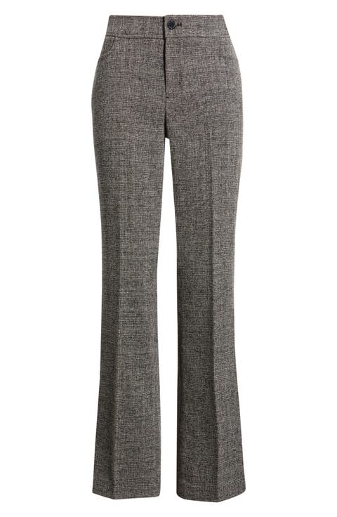 Mid Rise Bootcut Tweed Pants