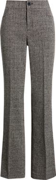Anne Klein Mid Rise Bootcut Tweed Pants