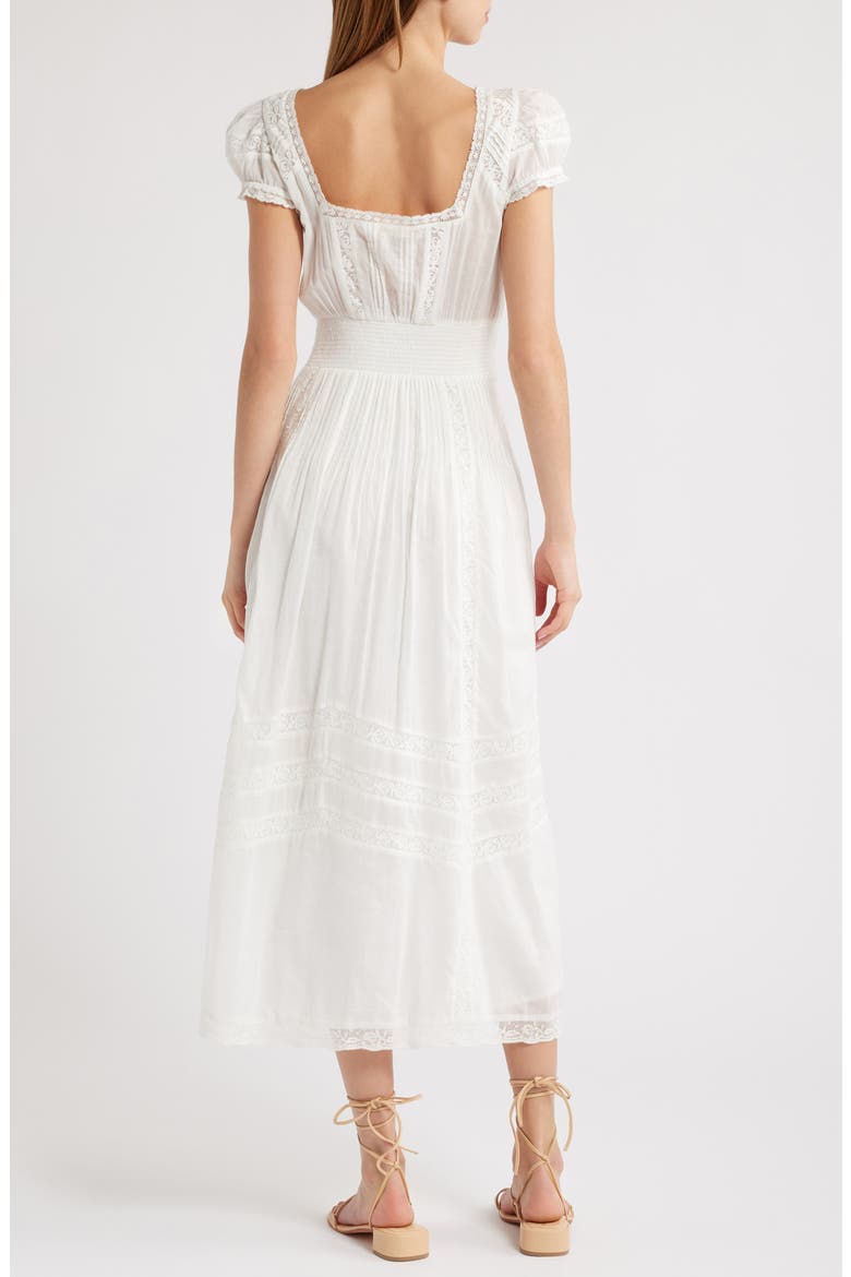 Suvi Lace Trim Cocktail Dress, Alternate, color, WHITE