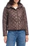 hooded quilted packable jacket