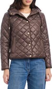 Kate Spade New York hooded quilted packable jacket