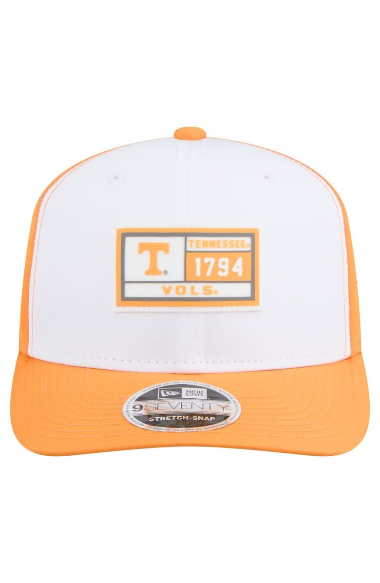 New Era Men's New Era White/Tennessee Orange Tennessee Volunteers Perforated Patched 9SEVENTY Adjustable Hat, Alternate, color, White