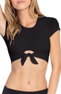 Robin Piccone Ava Knot Front Tee Bikini Top