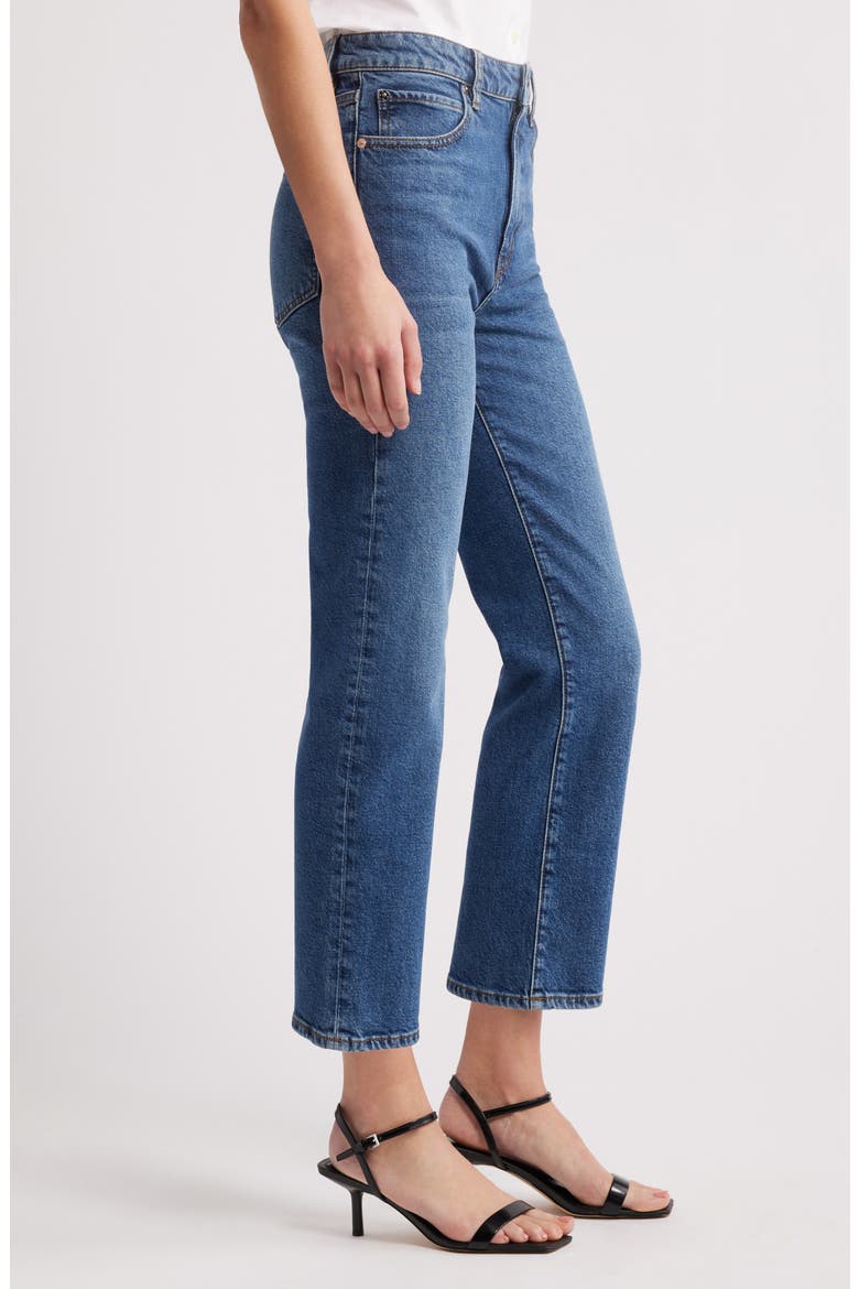 The Ruler High Waist Ankle Straight Leg Jeans, Alternate, color, RIVAL