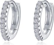 Lafonn Pavé Simulated Diamond Huggie Hoop Earrings
