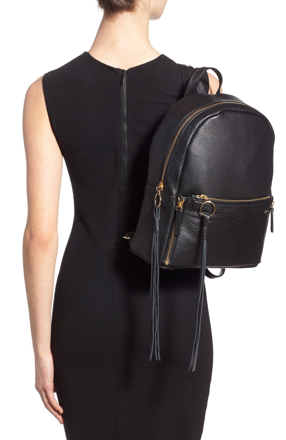 Rebecca Minkoff Lola Leather Backpack with Detachable Crossbody Rebecca Minkoff  main image 2