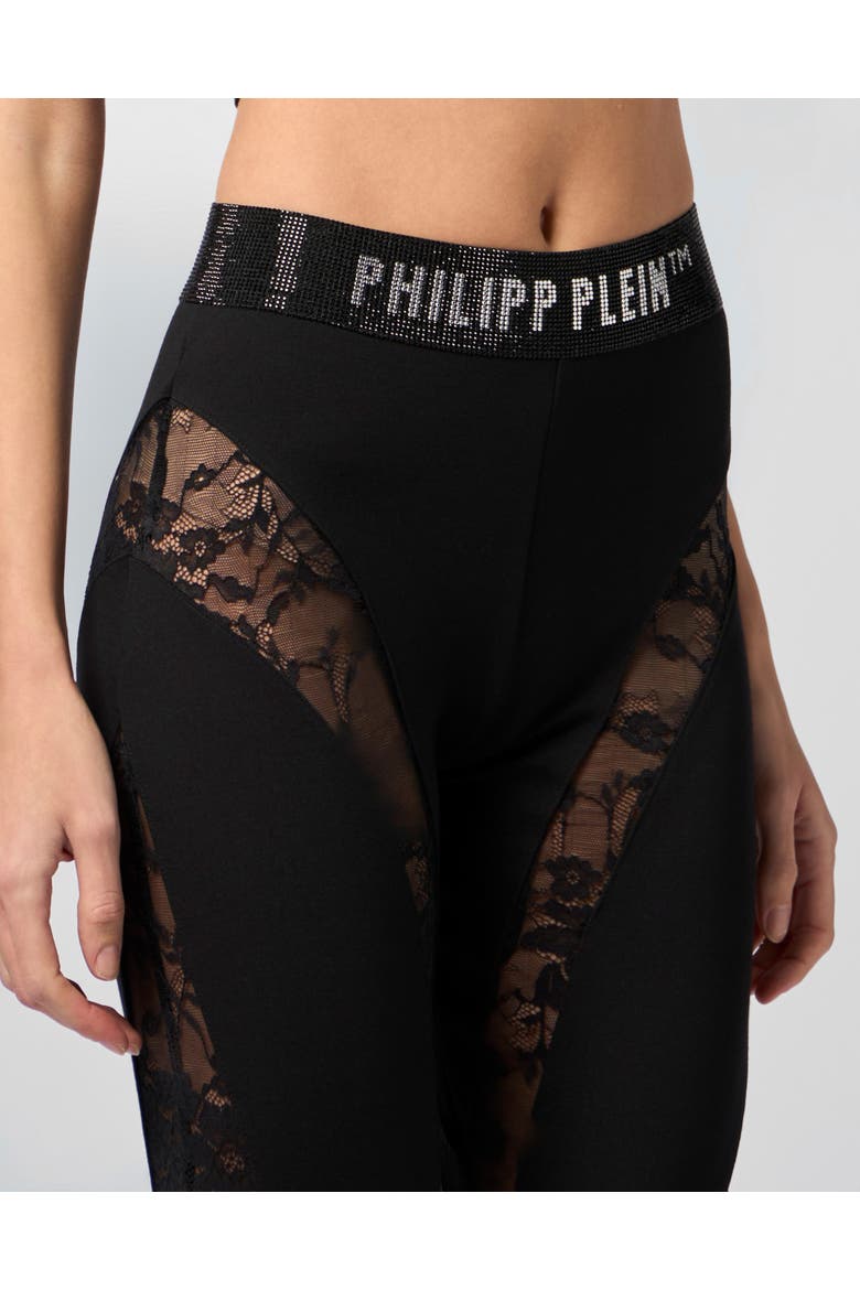 Multicutting Leggings Lace Women, Alternate, color, black