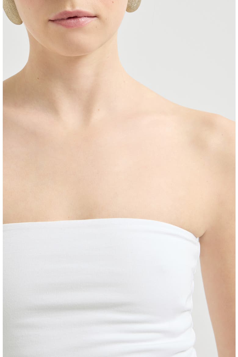 Bandeau top, Alternate, color, White