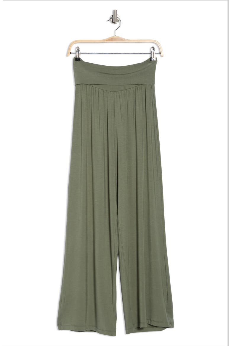 Folover Waist Jersey Pants, Alternate, color, OLIVE