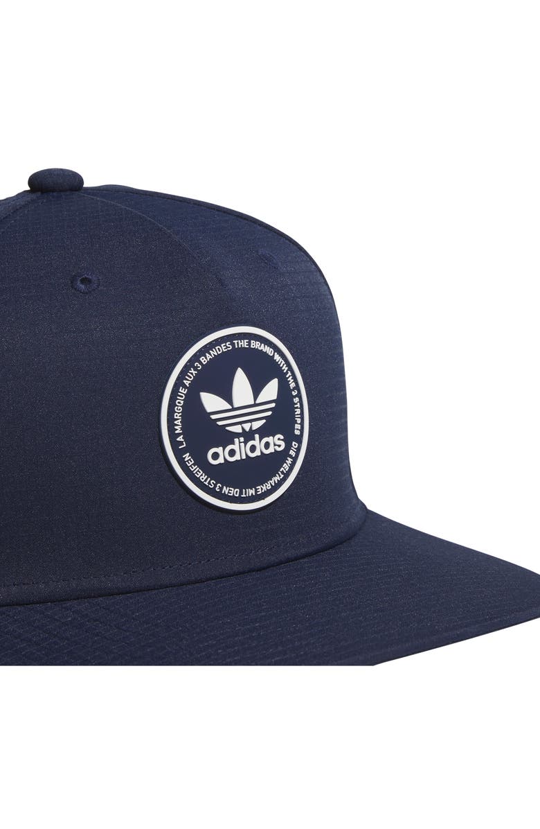 adidas Emblem Snapback Perforated Ripstop Baseball Cap, Alternate, color, Night Indigo/ White