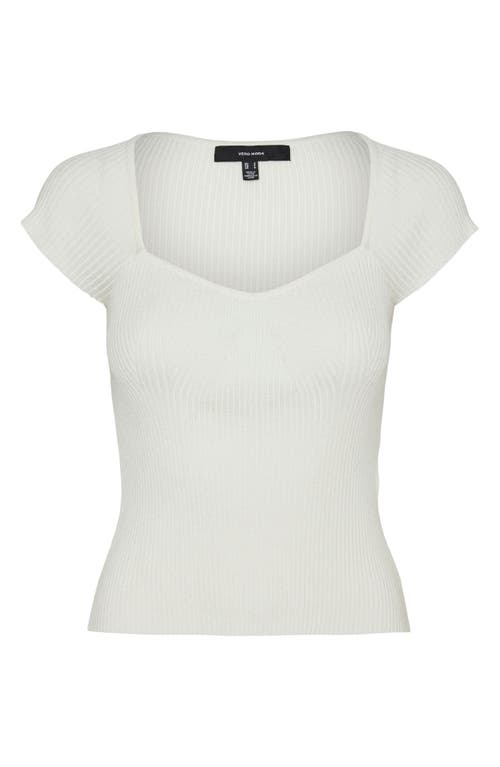 Vero Moda Willow Cap Sleeve Rib Sweater In Brown