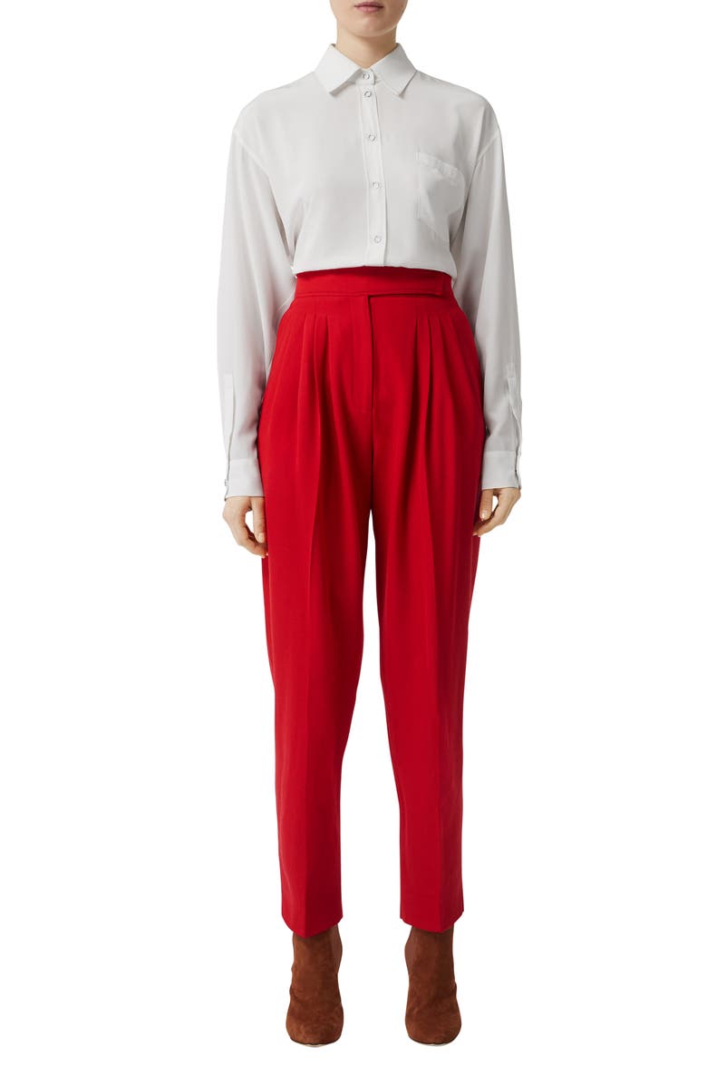 Burberry Marika Silk Blouse, Alternate, color,