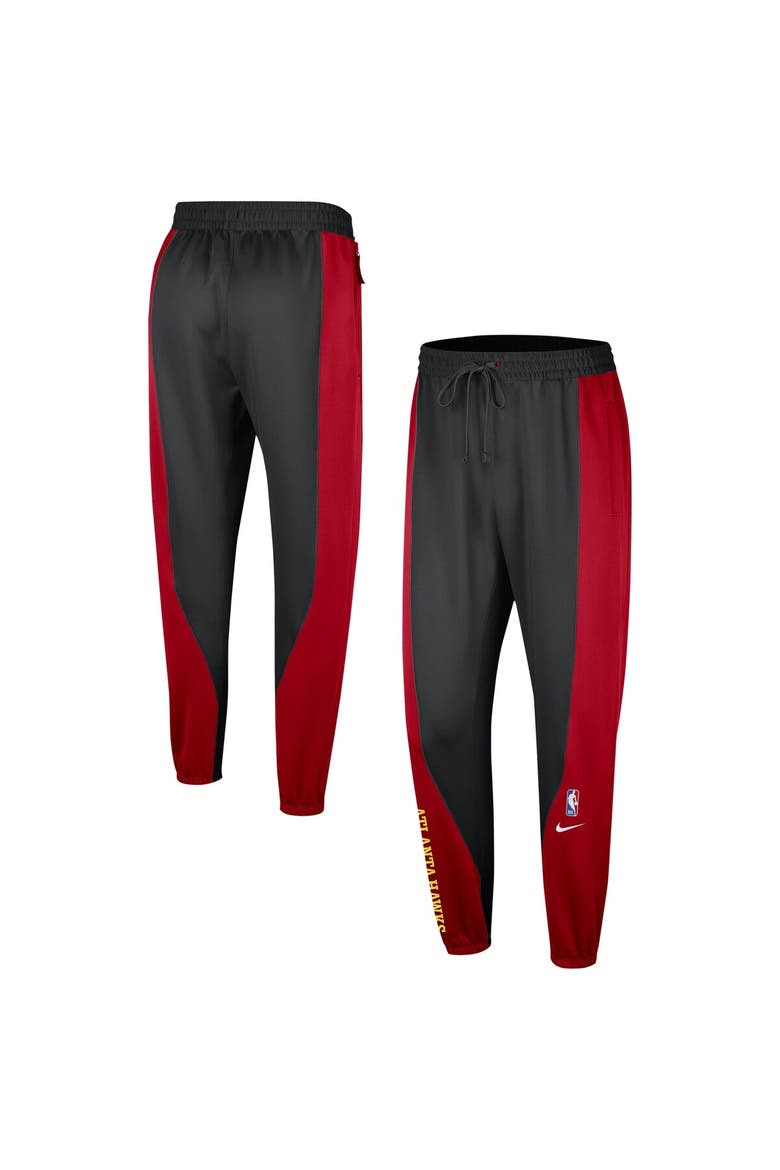 Men's Nike Red/Black Atlanta Hawks 2023/24 Authentic Showtime Pants, Main, color, Red