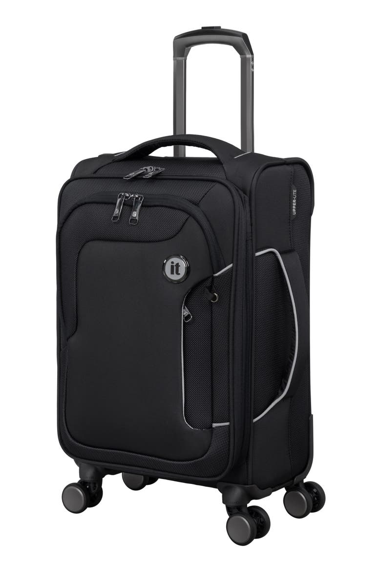 Teleported 21-Inch Expandable Spinner Suitcase, Main, color, BLACK