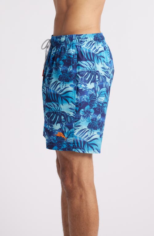 Tommy Bahama Naples Ocean Escape Swim Trunks In Eclipse