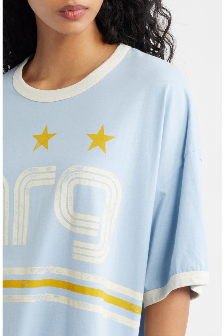 Argentina World Cup Oversized Graphic Ringer T-Shirt, Alternate, color, FRESH BLUE COMBO