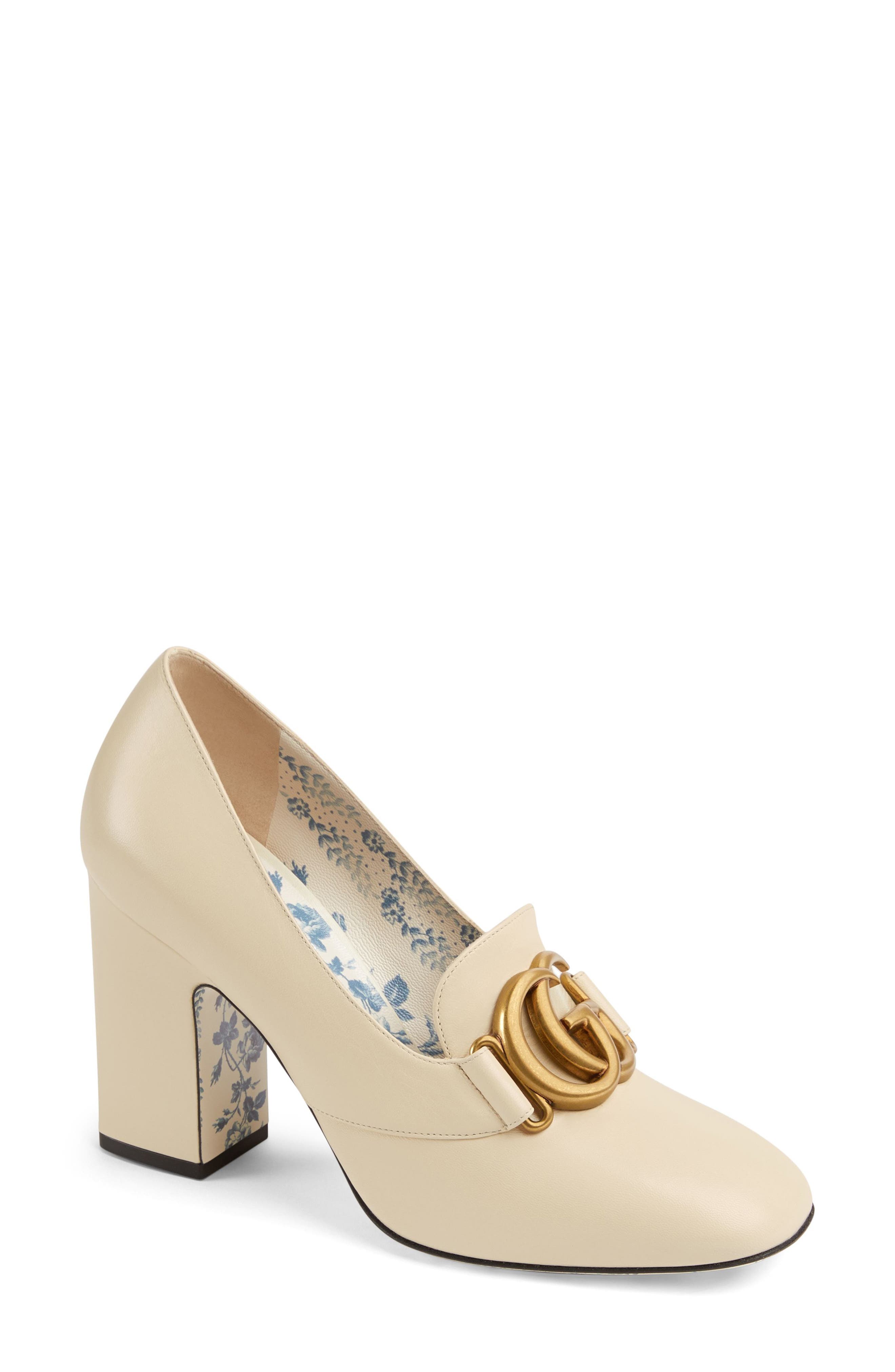 Gucci Victoire Block Heel Pump, Main, color, 