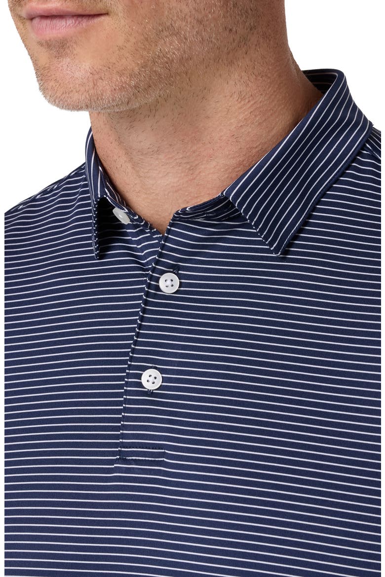 Versa Trim Fit Performance Golf Polo, Alternate, color, NAVY ALTERNATING STRIPE