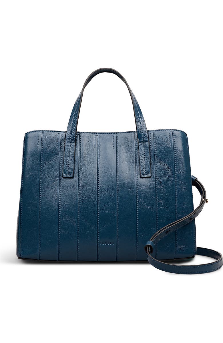 Radley Dukes Place - Stripe Medium Ziptop Satchel Bag, Main, color, Utility