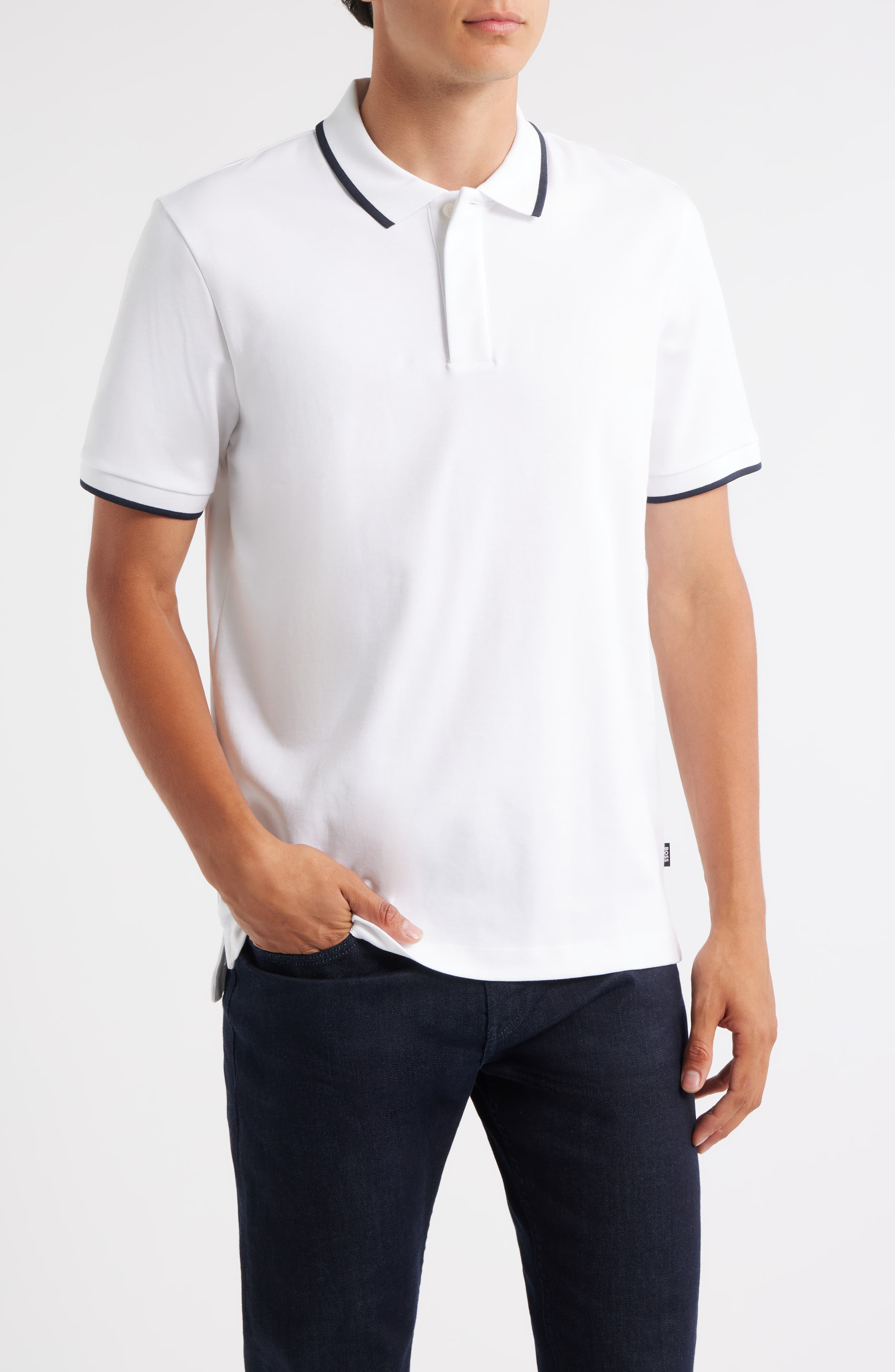 Parlay Tipped Cotton Polo - image 3