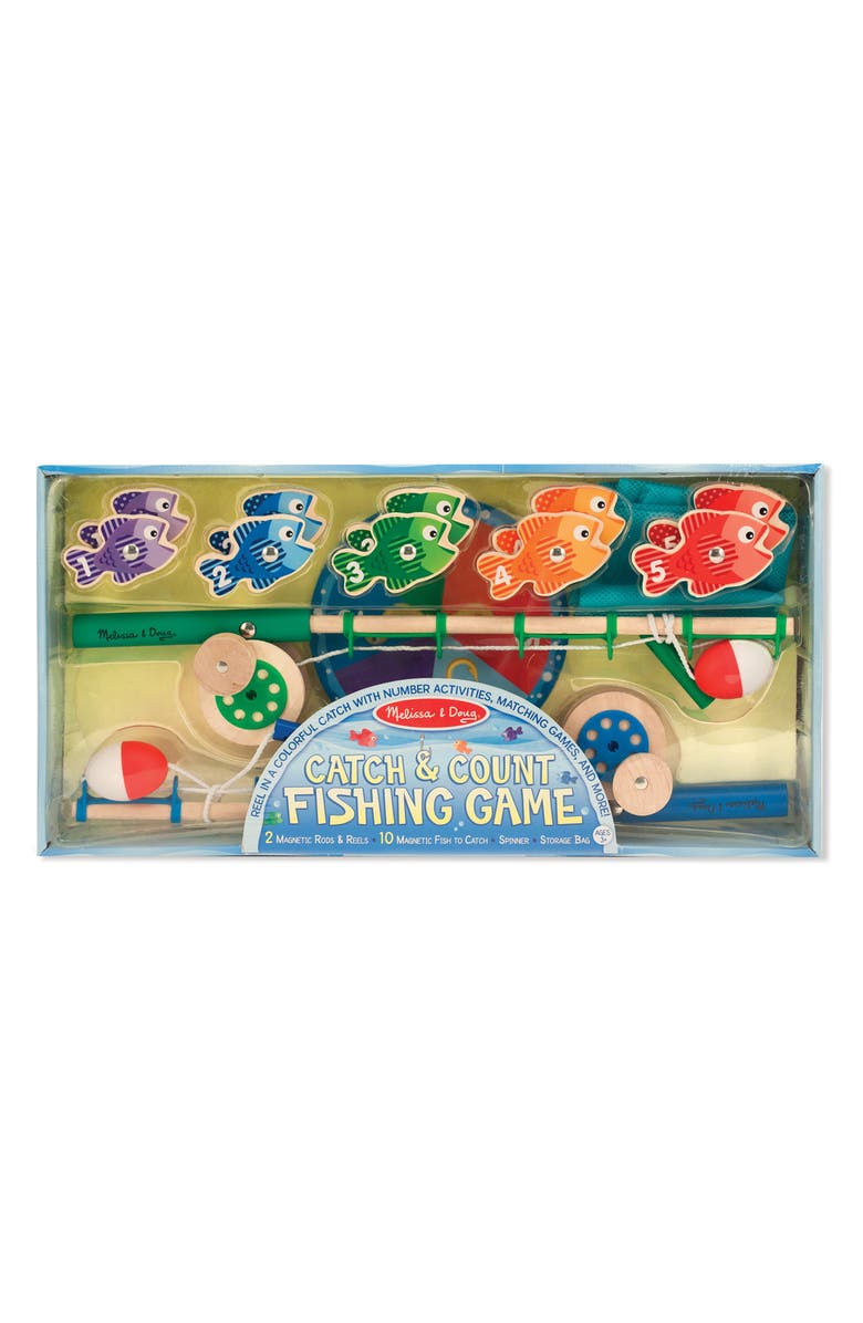 Melissa & Doug Catch & Count Fishing Game, Alternate, color,
