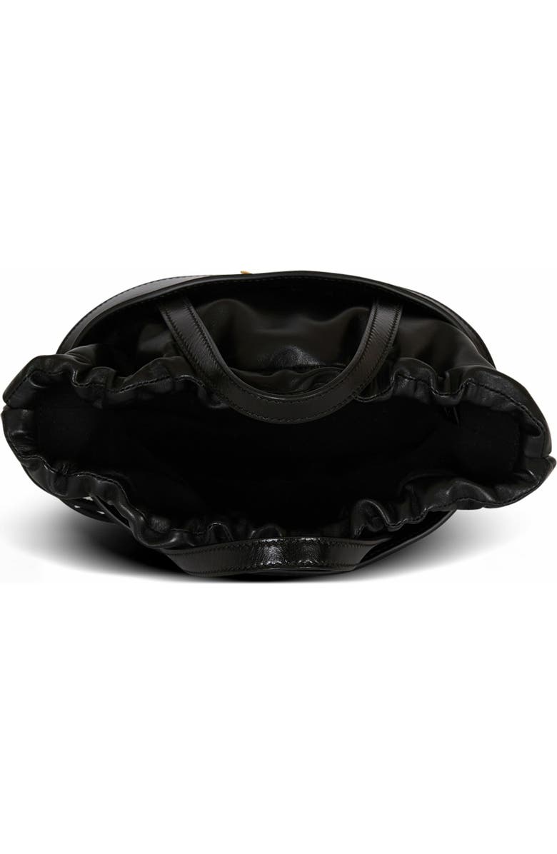 Balmain Shuffle Mini Bag In Leather, Alternate, color, Black