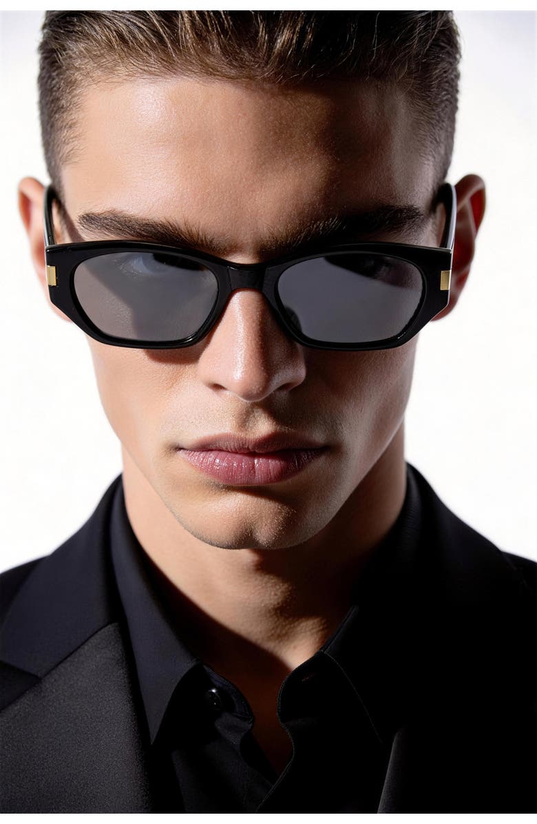 Classicharms Neo-Noir Polarized Sunglasses, Alternate, color, Black