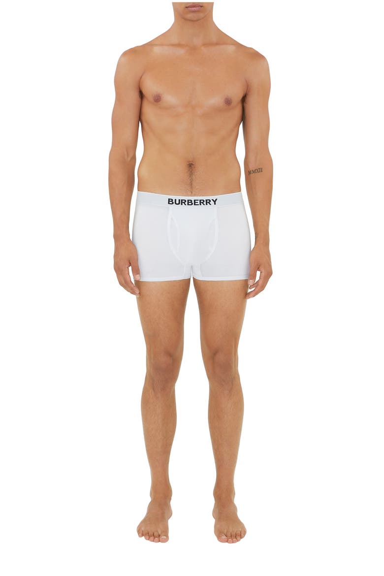Cotton Boxer Shorts, Main, color, White