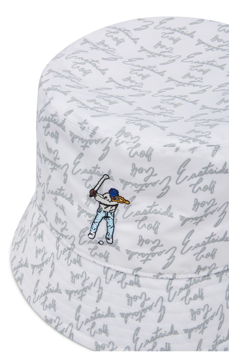 Eastside Golf Script Nylon Bucket Hat, Alternate, color, 