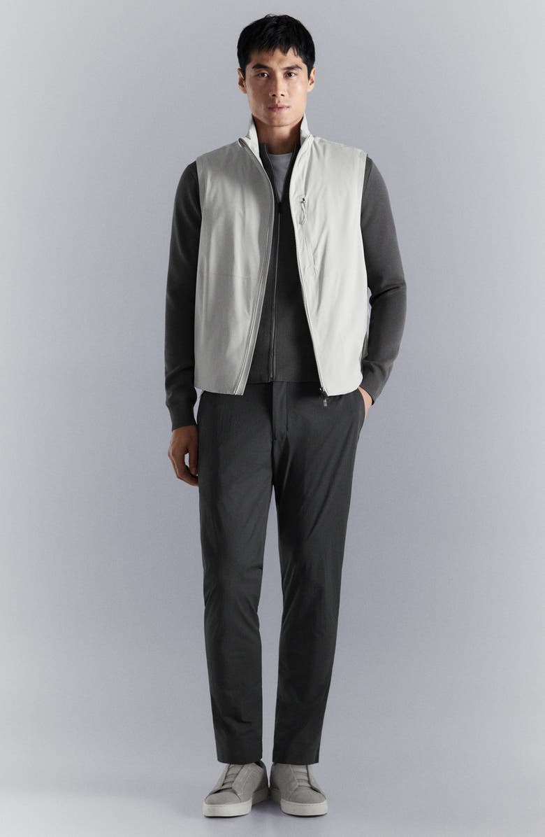 MANGO Packable Water Repellent Vest, Alternate, color, Ice Grey