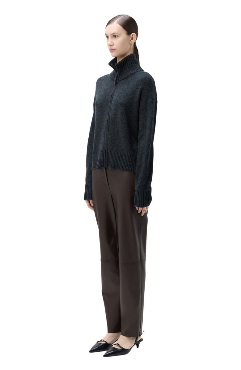 GOBI Mongolian Cashmere Cashmere Zip Cardigan, Alternate, color,