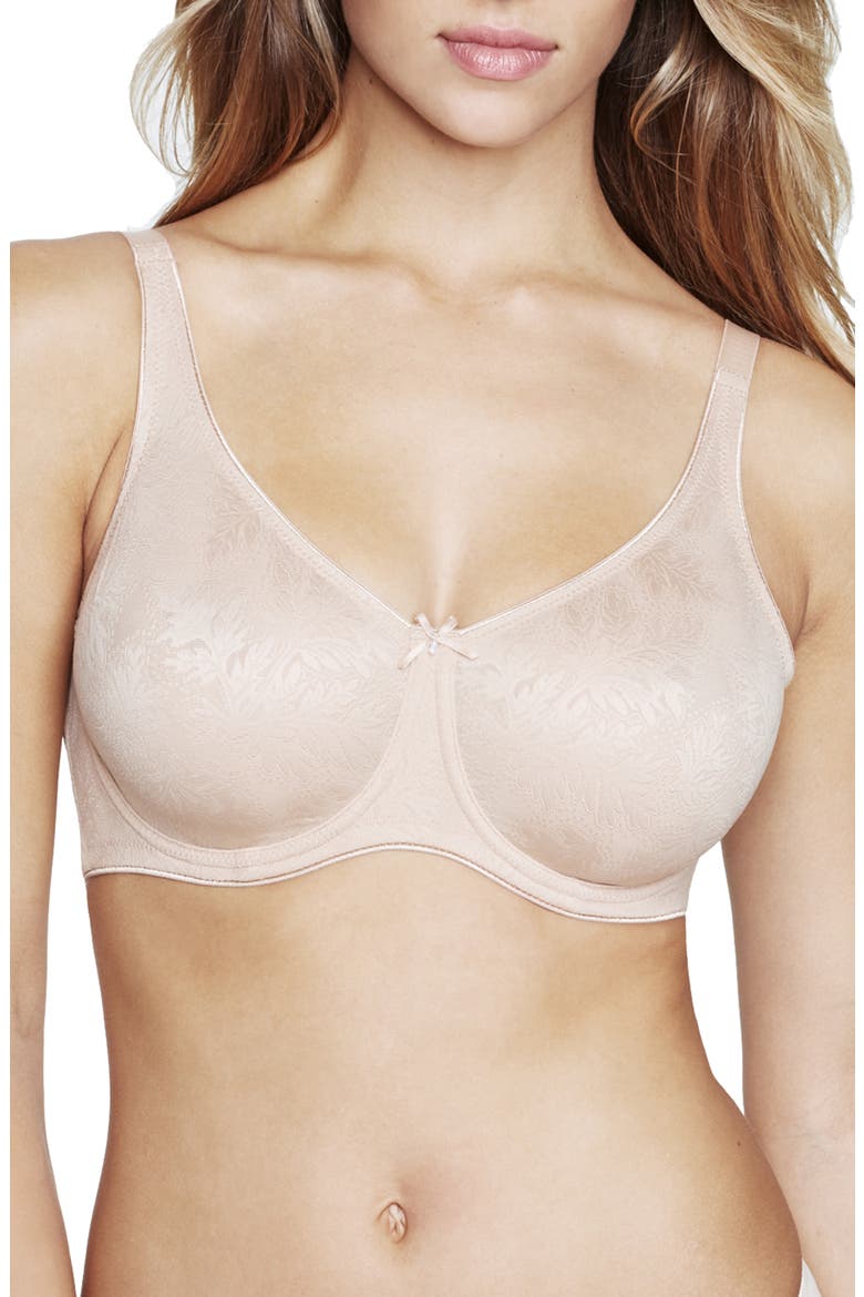 Lila Lace Minimizer Underwire Bra, Main, color, MOCHA