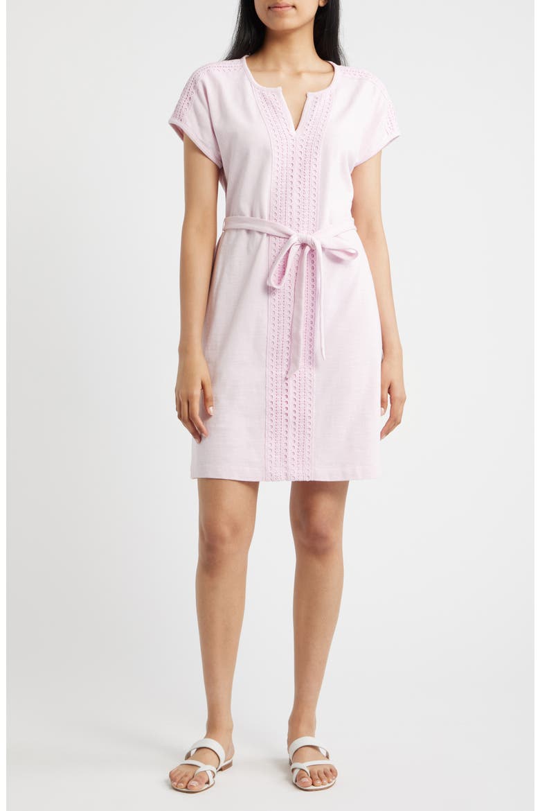 Sunset Harbor Eyelet Trim Dress, Main, color, CYBER LIGHT