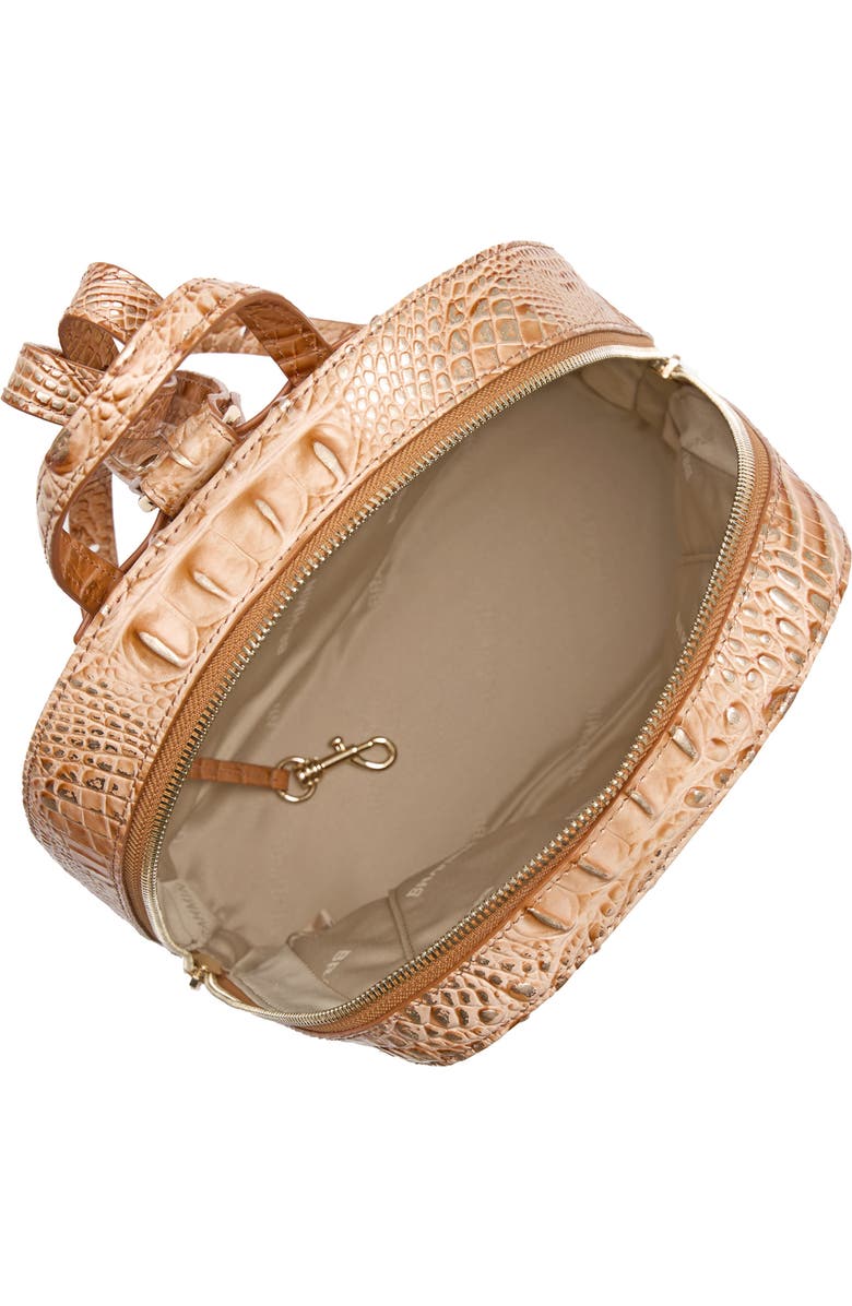 Brahmin Nola Croc Embossed Leather Backpack, Alternate, color,