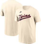 Nike Men's Nike Cream Minnesota Twins 2026 Field of Dreams Wordmark T-Shirt